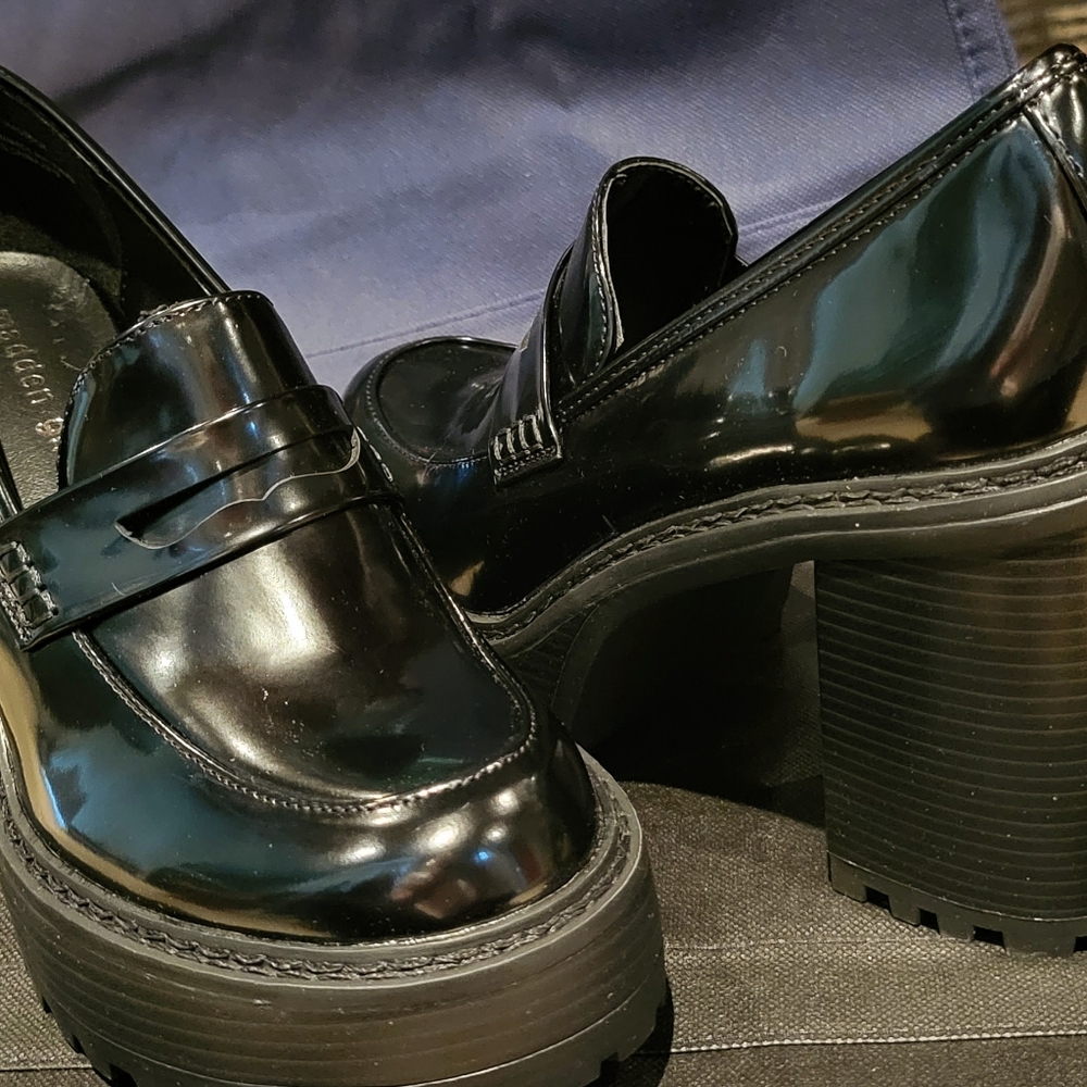 Madden Girl Kassidy Women's Block Heel Penny Loafers